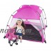 18 Inch Doll Accessories | Amazing Pink Dining Canopy Camping Tent, includes Matching Carry Case | Fits American Girl Dolls   